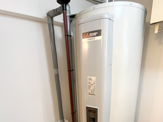 洗面リフォーム 今後も安心して使える電気温水器